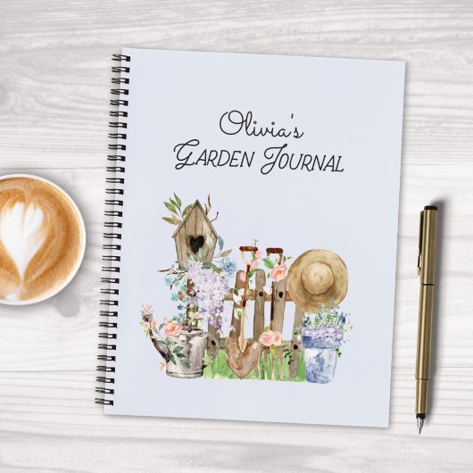 水彩フローラガーデニングツールガーデンジャーナル ノートブック