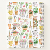 水彩フローラガーデニングツールガーデンジャーナル ノートブック (裏面)