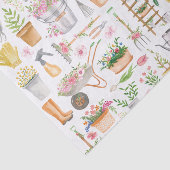 水彩フローラガーデニングツールガーデンパターン 薄葉紙 (詳細)