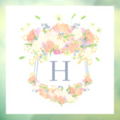 水彩フローラガーデンパーティークレスト ウィンドウサイン (シート3)