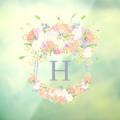 水彩フローラガーデンパーティークレスト ウィンドウサイン (シート3)