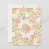 水彩フローラガーデンパーティークレスト サンキューカード (裏面)