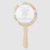 水彩フローラガーデンパーティークレスト ハンドファン (裏面)