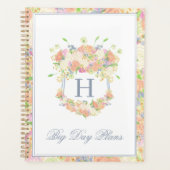 水彩フローラガーデンパーティークレスト プランナー手帳 (正面)