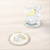 水彩フローラガーデンパーティークレスト ペーパーコースター (インサイチュ)