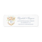 水彩フローラガーデンパーティークレスト ラベル (正面)