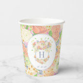 水彩フローラガーデンパーティークレスト 紙コップ (裏面)