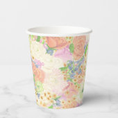 水彩フローラガーデンパーティークレスト 紙コップ (裏面)