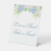 水彩フローラガーデンパーティースイーツテーブルサイン 台座サイン (正面)