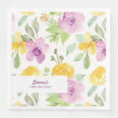 水彩フローラガーデンパーティーパーソナライズされたガーリー (正面)