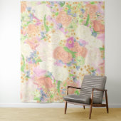 水彩フローラガーデンパーティー結婚クレスト タペストリー (インサイチュ)