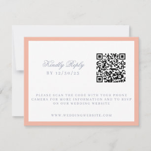 水彩フローラガーデンパーティー結婚クレスト 出欠カード