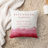 水彩フローラガーデンベビー統計枕 クッション (ブランケット)