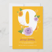 水彩フローラガーデン9thバースデーパーティー セーブザデート (正面)