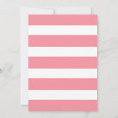 水彩フローラガールベビーシャワー 招待状 (裏面)