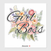 水彩フローラガールボス防水 シール (シート)