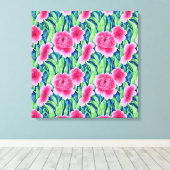 水彩フローラキャンバス印刷 キャンバスプリント (インサイチュ (ウッドフロア))