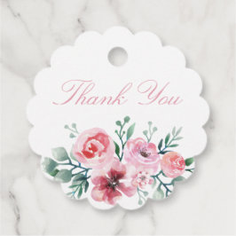 水彩フローラキリンRibbon女の子誕生日 フェイバータグ