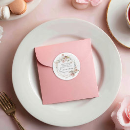 水彩フローラキンセアニェラ ラウンドシール