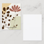 水彩フローラクラフトイヤリング表示ロゴ 名刺 (正面/裏面)