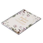 水彩フローラクリスチャン祈りの言葉ジャーナル ノートブック (左側)