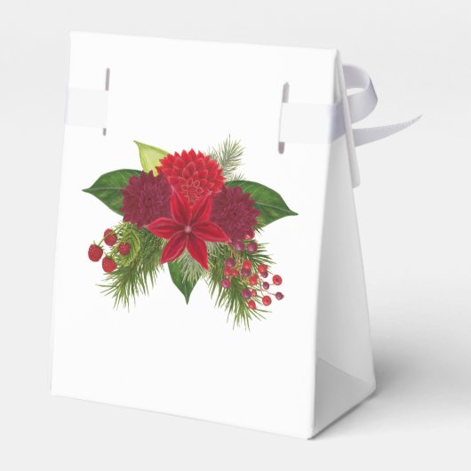 水彩フローラクリスマス フェイバーボックス (裏面サイド)