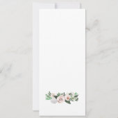 水彩フローラグリーンプレイスセッティングサンキュー 招待状 (裏面)