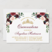 水彩フローラグリーンリーキンセアニェラパーティー 招待状 (正面)