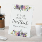 水彩フローラゲストブック 台座サイン (インサイチュ)