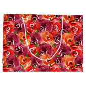 水彩フローラコラージュハッピーバースデー ラージペーパーバッグ (裏面)