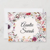 水彩フローラゴッドマザー提案カード (裏面)