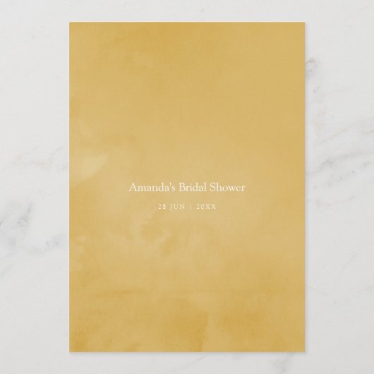 水彩フローラサファリベイビーシャワーママアドバイス アドバイスカード (裏面)