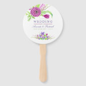 水彩フローラサマー結婚ズ ハンドファン (正面)