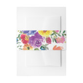 水彩フローラサマー結婚ズ 招待状ベリーバンド (正面例)