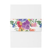 水彩フローラサマー結婚ズ 招待状ベリーバンド (裏面例)