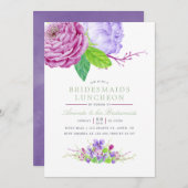 水彩フローラサマー結婚ズ 招待状 (正面/裏面)