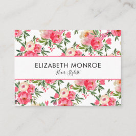 水彩フローラサロン美容師メイクアップアーティスト 名刺