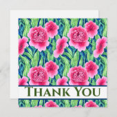 水彩フローラサンキューカード (正面/裏面)