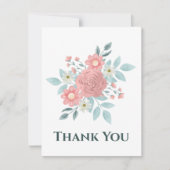 水彩フローラサンキューカード サンキューカード (正面)