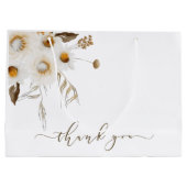 水彩フローラサンキューバッグ ラージペーパーバッグ (裏面)