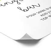 水彩フローラサングリアバーポスター ポスター (角)