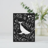 水彩フローラザトウクジラ ポストカード (スタンド正面)