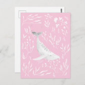 水彩フローラザラザメ ポストカード (正面/裏面)