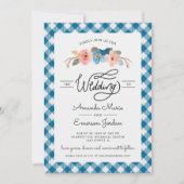 水彩フローラシンプルおもしろいカジュアル結婚の 招待状 (正面)