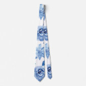 水彩フローラシームレスパターンパステル2 ネクタイ (正面)