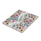 水彩フローラシームレスパターン タイル (側面)