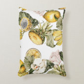 水彩フローラシームレスパターン。手絵を描l アクセントクッション (正面(垂直))