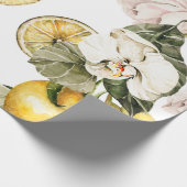 水彩フローラシームレスパターン。手色彩の鮮やかl ラッピングペーパー (角)