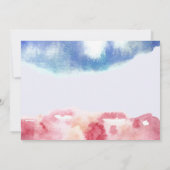 水彩フローラスクリプト銀sweet sixteen 招待状 (裏面)