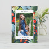 水彩フローラスタイリッシュクリスマス シーズンカード (スタンド正面)